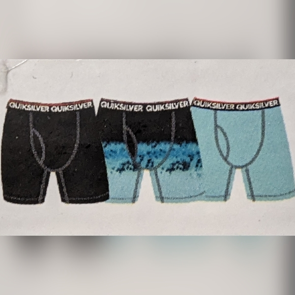 Quiksilver Performance Boxer Briefs 3 Pack M - Picture 1 of 4